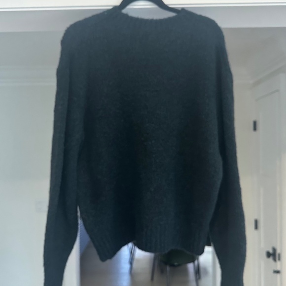 PALOMA - Stunning Dark Teal and Ivory Wool Blend Face Sweater - Size L. - Picture 7 of 11